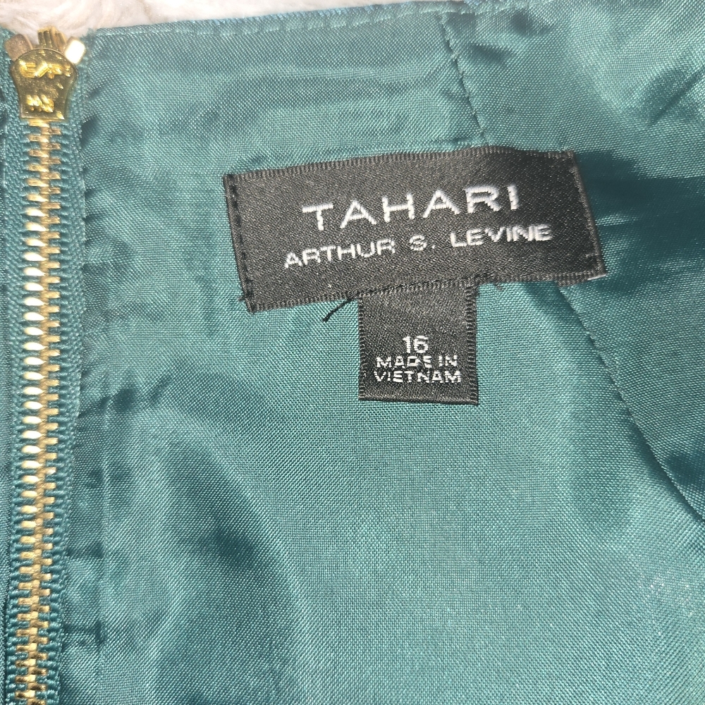 Emerald Green Jewel Satin Fit & Flare Cockail Dress 16 - Picture 2 of 10